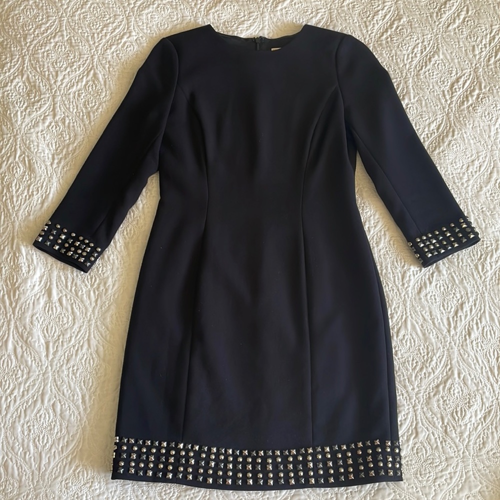 Micheal Michael Kors Black Long Sleeve Dress